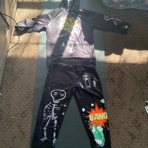 Brand New Bang Bang Graphic Jump Suit🖤